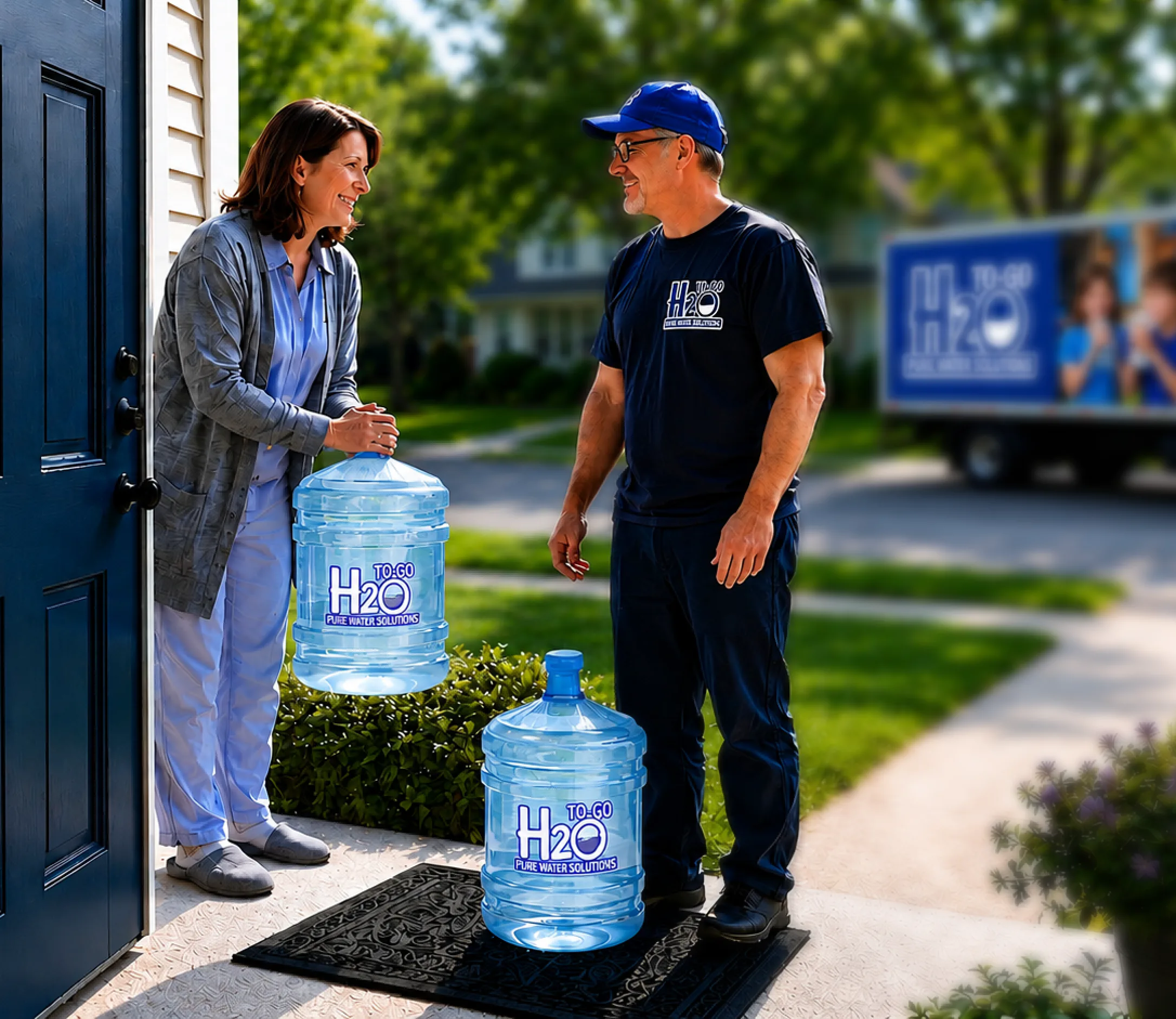 The H2O to Go family team delivering pure water